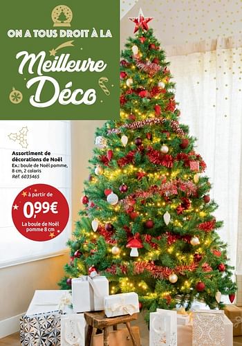 Promotions Assortiment de décorations de noël - Produit maison - Carrefour  - Valide de 24/11/2018 à 31/12/2018 chez Carrefour