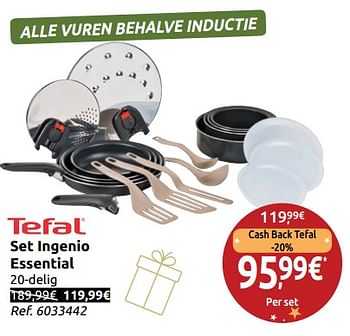 Promoties Set ingenio essential - Tefal - Geldig van 24/11/2018 tot 31/12/2018 bij Carrefour