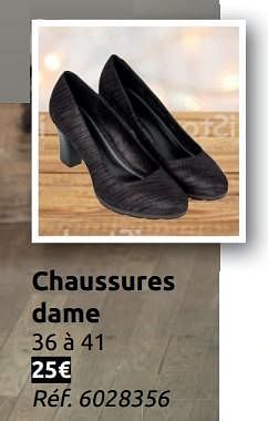 Promotions Chaussures dame - Produit maison - Carrefour  - Valide de 24/11/2018 à 31/12/2018 chez Carrefour