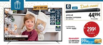 Promotions Sharp lc-40fi5242 - Sharp - Valide de 24/11/2018 à 31/12/2018 chez Carrefour