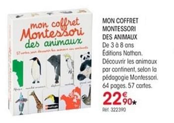Promotions Mon coffret montessori des animaux - Produit Maison - Oxybul - Valide de 01/10/2018 à 31/12/2018 chez Oxybul