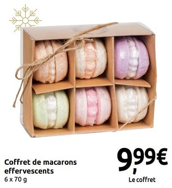 Promotions Coffret de macarons effervescents - Produit maison - Carrefour  - Valide de 24/11/2018 à 31/12/2018 chez Carrefour