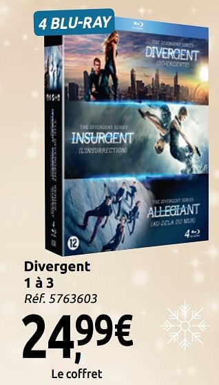 Promotions Divergent 1 à 3 - Produit maison - Carrefour  - Valide de 24/11/2018 à 31/12/2018 chez Carrefour