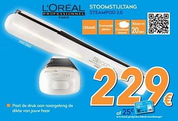 Promoties Stoomstijltang steampod 2.0 - L'Oreal Paris - Geldig van 03/12/2018 tot 31/12/2018 bij Krefel