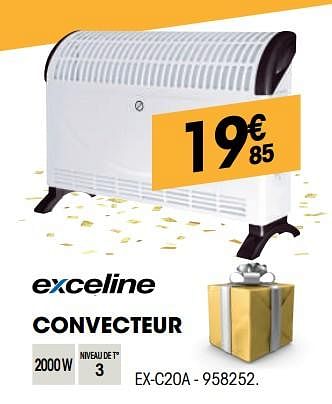 Promotions Exceline convecteur ex-c20a - Exceline - Valide de 28/11/2018 à 11/12/2018 chez Electro Depot