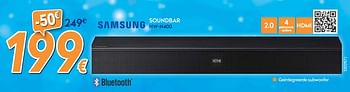 Promoties Samsung soundbar hw-n400 - Samsung - Geldig van 03/12/2018 tot 31/12/2018 bij Krefel
