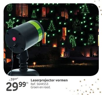 Promoties Laserprojector vormen - Huismerk - Brico - Geldig van 28/11/2018 tot 24/12/2018 bij Brico