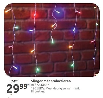 Promoties Slinger met stalactieten - Huismerk - Brico - Geldig van 28/11/2018 tot 24/12/2018 bij Brico