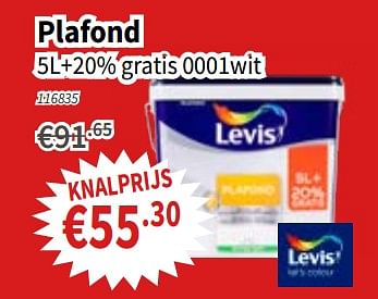 Promoties Plafond - Levis - Geldig van 22/11/2018 tot 05/12/2018 bij Cevo Market