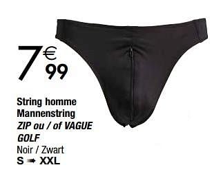 string homme promo