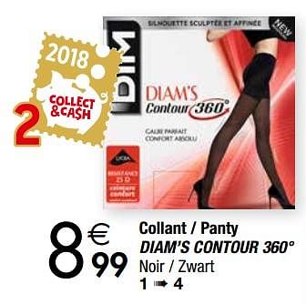 Promoties Collant - panty diam`s contour - Dim - Geldig van 27/11/2018 tot 24/12/2018 bij Cora