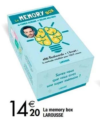 Promoties La memory box larousse - Larousse - Geldig van 27/11/2018 tot 24/12/2018 bij Cora