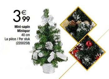 Promoties Mini-sapin minispar - Huismerk - Cora - Geldig van 27/11/2018 tot 24/12/2018 bij Cora
