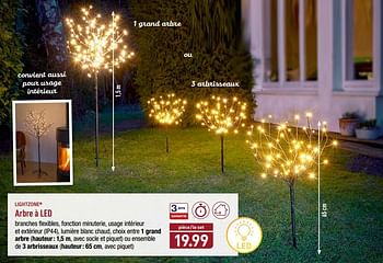 LIGHT ZONE® Arbre lumineux à LED à bas prix chez ALDI
