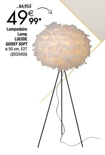 Promotions Lampadaire lamp lucide goosy soft - Produit maison - Cora - Valide de 27/11/2018 à 24/12/2018 chez Cora