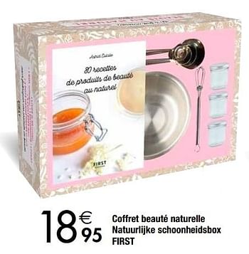 Promotions Coffret beauté naturelle natuurlijke schoonheidsbox first - Produit maison - Cora - Valide de 27/11/2018 à 24/12/2018 chez Cora