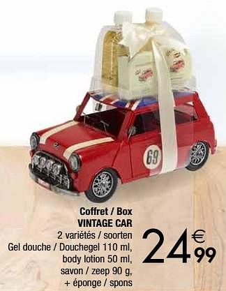 Promoties Coffret - box vintage car - Huismerk - Cora - Geldig van 27/11/2018 tot 24/12/2018 bij Cora