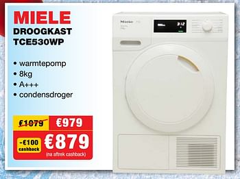 Miele Miele droogkast tce530wp - Promotie bij Elektro Megro