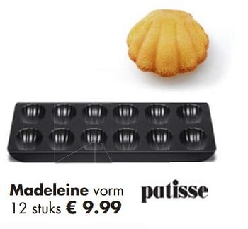 Promoties Madeleine vorm - Patisse - Geldig van 25/11/2018 tot 15/12/2018 bij Multi Bazar