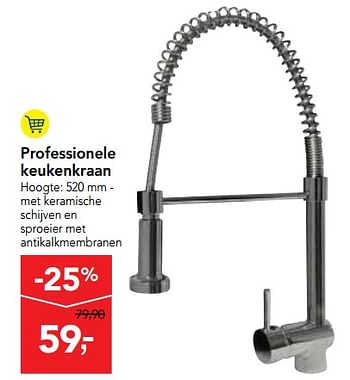 Promoties Professionele keukenkraan - Van Marcke - Geldig van 05/12/2018 tot 18/12/2018 bij Makro