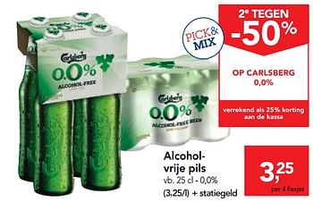Promotions Alcoholvrije pils - Carlsberg Luxe - Valide de 05/12/2018 à 18/12/2018 chez Makro