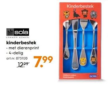 Promoties Kinderbestek - Sola - Geldig van 09/11/2018 tot 04/12/2018 bij Blokker