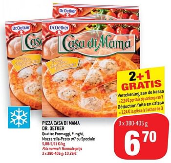 Match Promotie Pizza Casa Di Mama Dr Oetker Dr Oetker Diepvries Geldig Tot 04 12 18 Promobutler