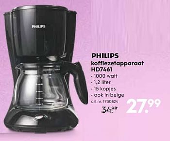 Twee graden Aanzienlijk Catastrofe Philips Philips koffiezetapparaat hd7461 - Promotie bij Blokker