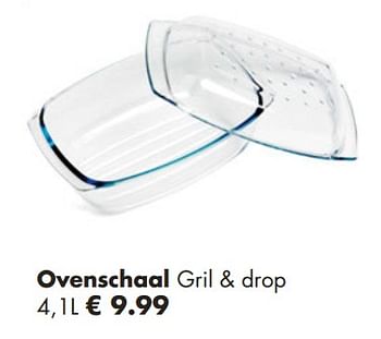 Promoties Ovenschaal gril + drop - Huismerk - Multi Bazar - Geldig van 25/11/2018 tot 15/12/2018 bij Multi Bazar