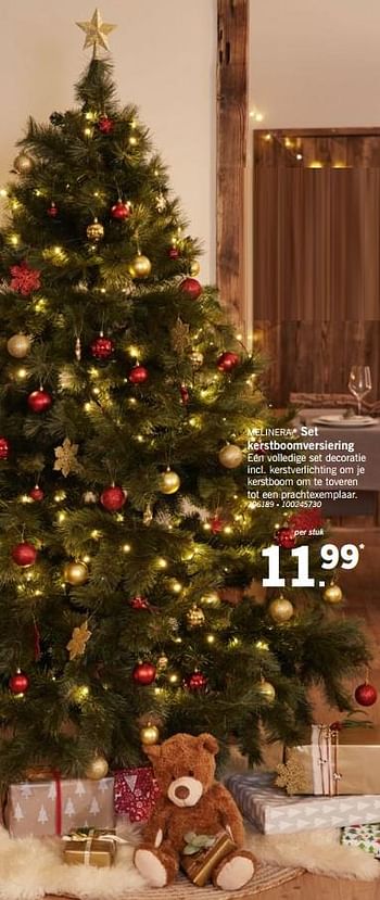 Promoties Set kerstboomversiering - Melinera - Geldig van 01/12/2018 tot 31/12/2018 bij Lidl