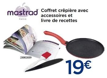 Promotions Coffret crêpière avec accessoires et livre de recettes - Mastrad - Valide de 03/12/2018 à 31/12/2018 chez Krefel