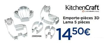 Promotions Emporte-pièces 3d lama 5 pièces - Kitchen Craft - Valide de 03/12/2018 à 31/12/2018 chez Krefel