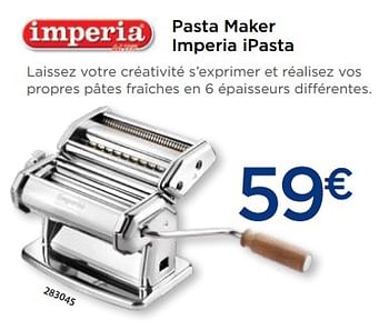 Promotions Pasta maker imperia ipasta - Imperia - Valide de 03/12/2018 à 31/12/2018 chez Krefel