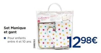 Promotions Set manique et gant - Scrapcooking - Valide de 03/12/2018 à 31/12/2018 chez Krefel