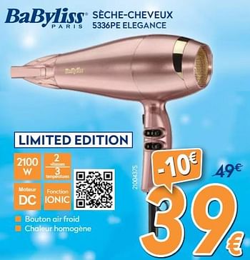 Promotions Babyliss sèche-cheveux 5336pe elegance - Babyliss - Valide de 03/12/2018 à 31/12/2018 chez Krefel