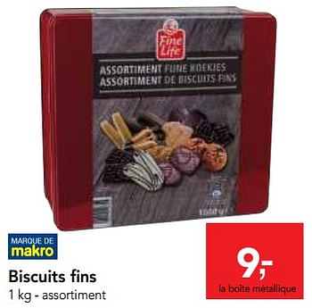 Promoties Biscuits fins - Fine Life - Geldig van 05/12/2018 tot 18/12/2018 bij Makro