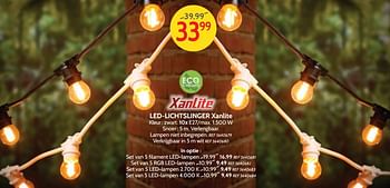 Promoties Led-lichtslinger xanlite - Xanlite - Geldig van 05/12/2018 tot 31/12/2018 bij BricoPlanit