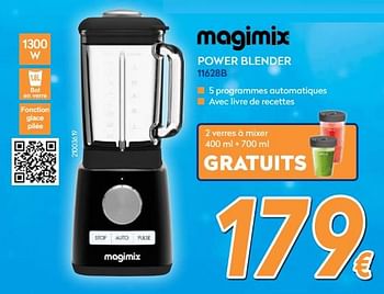 Promotions Magimix power blender 11628b - Magimix - Valide de 03/12/2018 à 31/12/2018 chez Krefel