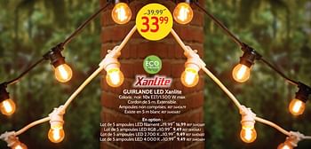 Promotions Guirlande led xanlite - Xanlite - Valide de 05/12/2018 à 31/12/2018 chez BricoPlanit