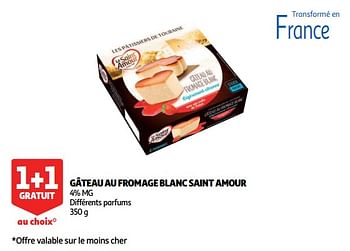 Promoties Gâteau au fromage blanc saint amour - Saint Amour - Geldig van 28/11/2018 tot 11/12/2018 bij Auchan