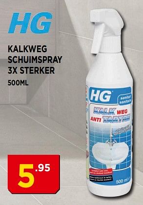 Promoties Kalkweg schuimspray 3x sterker - HG - Geldig van 04/12/2018 tot 31/12/2018 bij Bouwcenter Frans Vlaeminck