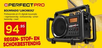 Promoties Perfect pro bouwradio `lunchbox2` - Perfect Pro - Geldig van 04/12/2018 tot 31/12/2018 bij Bouwcenter Frans Vlaeminck