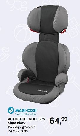 Promoties Autostoel rodi sps slate black - Maxi-cosi - Geldig van 04/12/2018 tot 08/01/2019 bij Supra Bazar