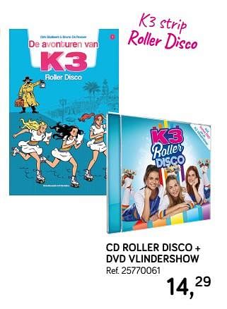 Promoties Cd roller disco + dvd vlindershow - Studio 100 - Geldig van 04/12/2018 tot 08/01/2019 bij Supra Bazar
