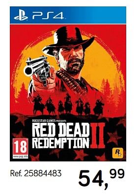 Promoties Red dead redemption ii - Rockstar Games - Geldig van 04/12/2018 tot 08/01/2019 bij Supra Bazar