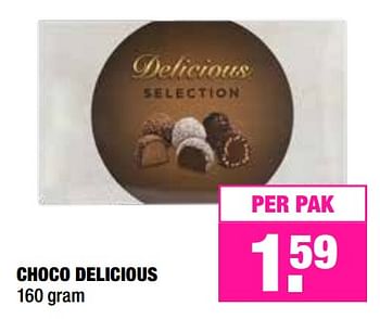 Promoties Choco delicious - Delicious - Geldig van 03/12/2018 tot 16/12/2018 bij Big Bazar