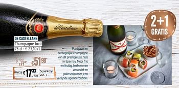Promoties De castellane champagne brut - Champagne - Geldig van 28/11/2018 tot 31/12/2018 bij Delhaize