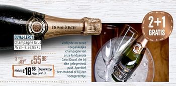 Promotions Duval-leroy champagne brut - Champagne - Valide de 28/11/2018 à 31/12/2018 chez Delhaize