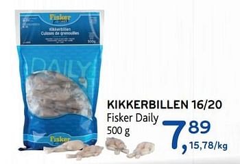 Promoties Kikkerbillen 16-20 fisker daily - Fisker - Geldig van 05/12/2018 tot 18/12/2018 bij Alvo