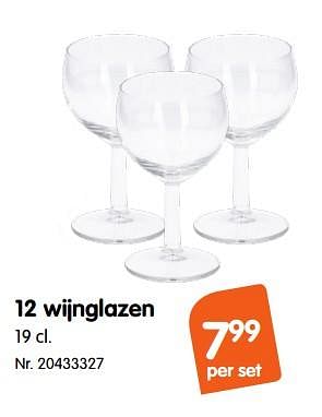Promoties 12 wijnglazen - Huismerk - Fun - Geldig van 30/11/2018 tot 25/12/2018 bij Fun